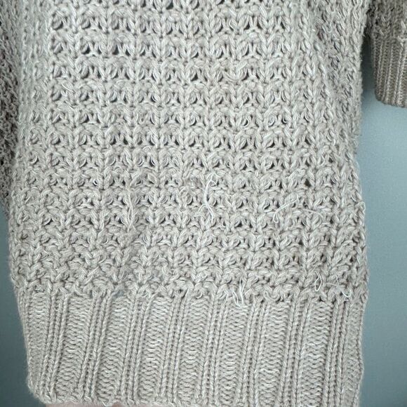 EXPRESS | Open Knit Open Front Beige Tan Cardigan with Pockets Women’s Size M - Picture 10 of 10